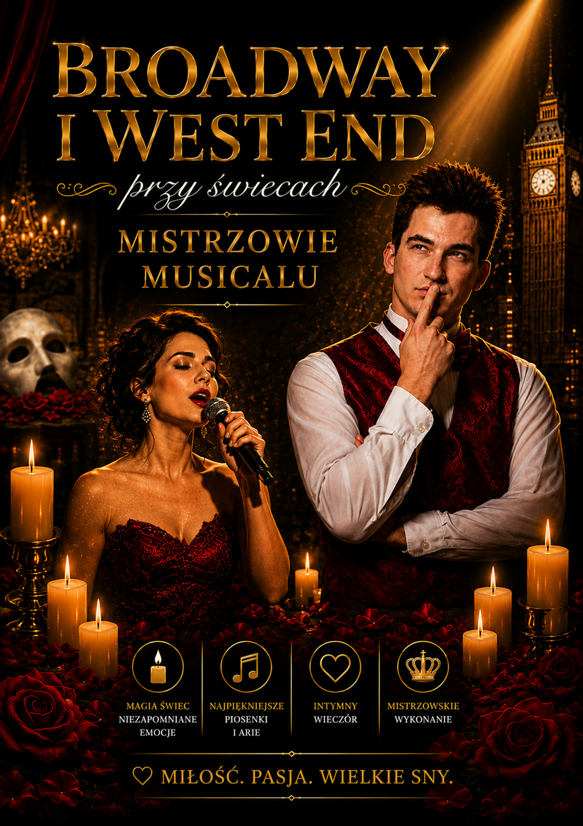 Broadway i West End przy świecach - Mistrzowie Musicalu Broadway i West End przy świecach - Mistrzowie Musicalu