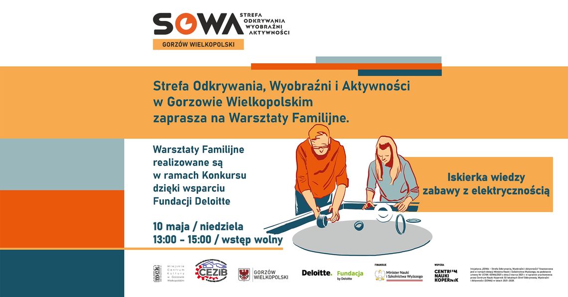 Iskierka wiedzy – zabawy z elektrycznością – warsztaty familijne