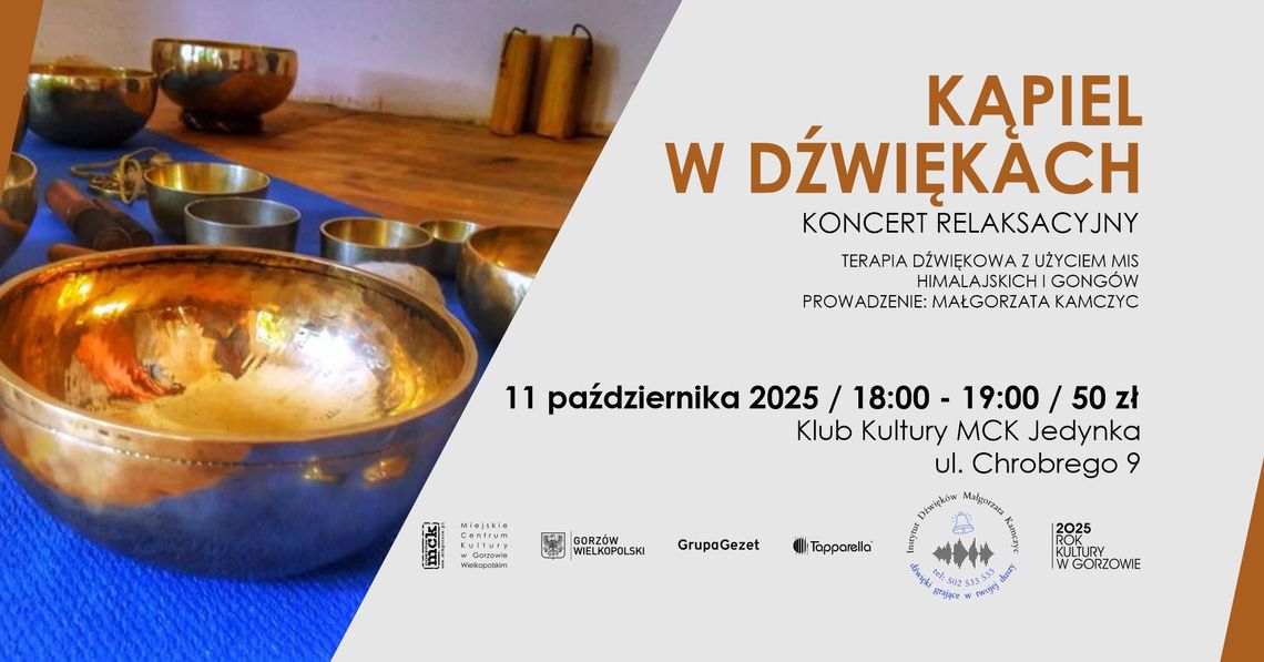 Kąpiel w dźwiękach - koncert relaksacyjny Kąpiel w dźwiękach - koncert relaksacyjny