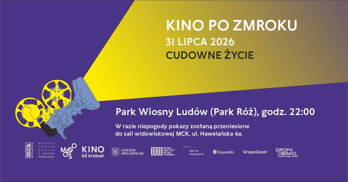 Kino po zmroku 2026 - Cudowne Życie Kino po zmroku 2026 - Cudowne Życie