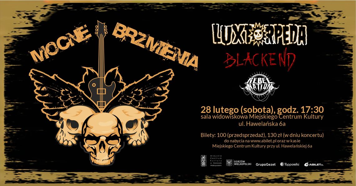 Koncert Mocne Brzmienia - Luxtorpeda & Blackend & Rebel Nation