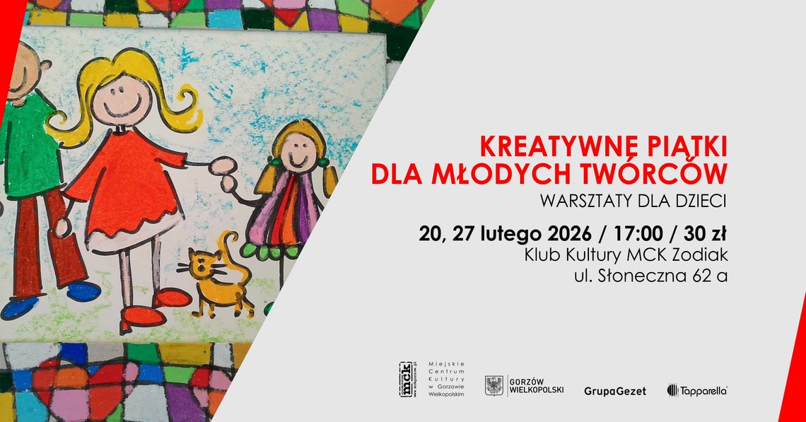 Kreatywne piątki dla młodych twórców - warsztaty dla dzieci Kreatywne piątki dla młodych twórców - warsztaty dla dzieci