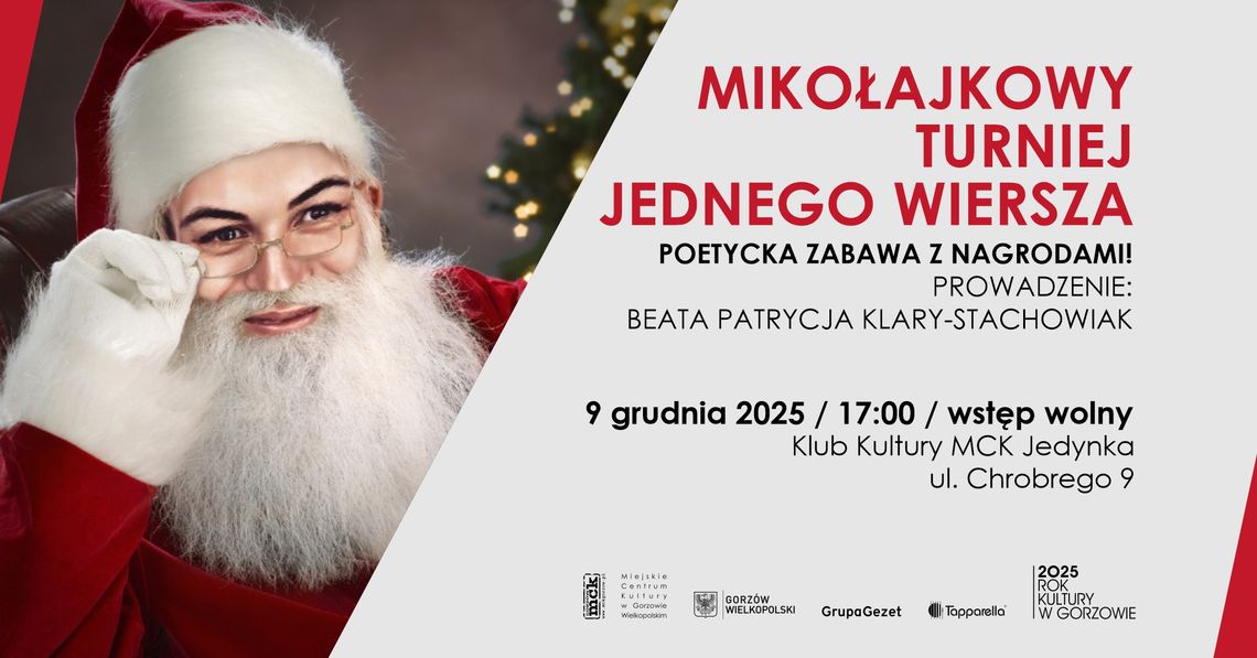 Mikołajkowy Turniej Jednego Wiersza Mikołajkowy Turniej Jednego Wiersza