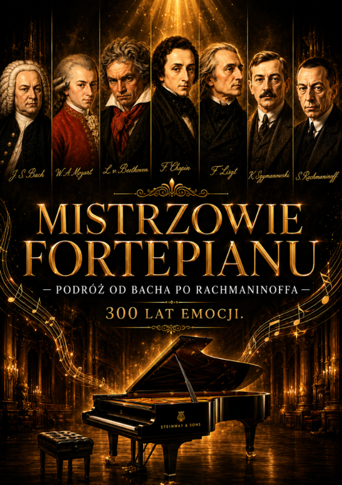 Mistrzowie Fortepianu – Podróż od Bacha po Rachmaninoffa Mistrzowie Fortepianu – Podróż od Bacha po Rachmaninoffa