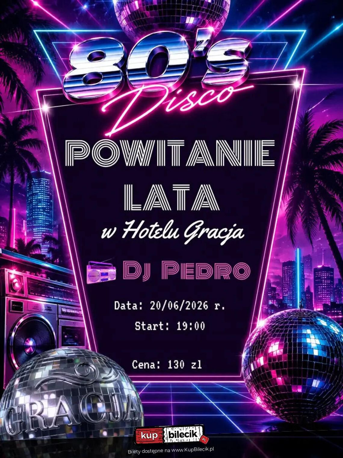 Powitanie lata w stylu lat 80.