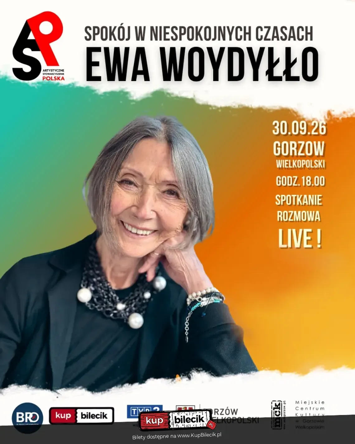 Spokój w niespokojnych czasach - Spotkanie z dr Ewą Woydyłło Spokój w niespokojnych czasach - Spotkanie z dr Ewą Woydyłło