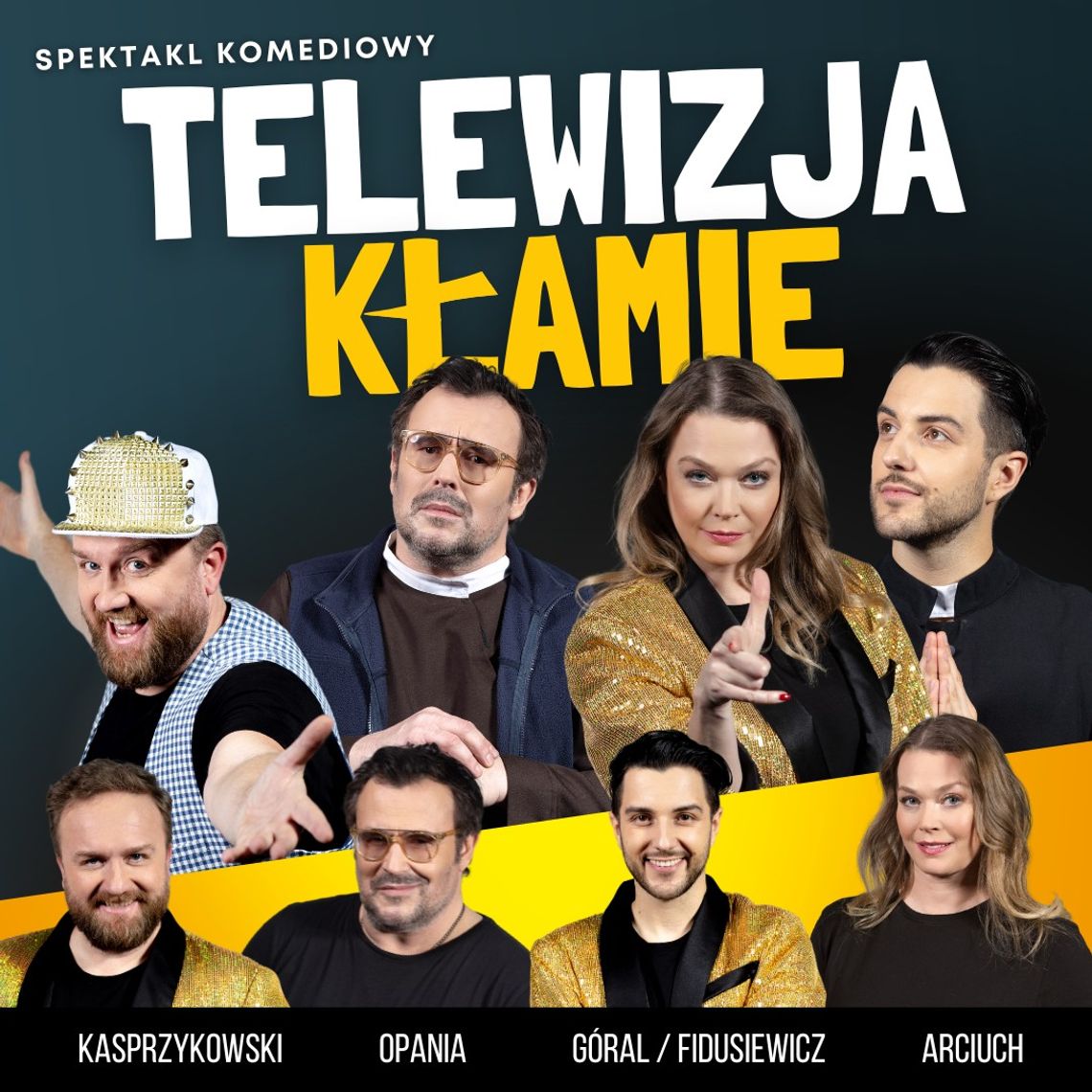 Telewizja kłamie - spektakl komediowy Telewizja kłamie - spektakl komediowy