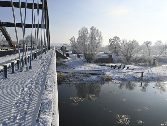 Budowa przeprawy tymczasowej w Santoku